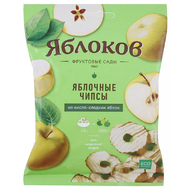 Яблочные чипсы «Яблоков» из кислых яблок, 25 г.